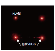 多功能光谱仪(分光光度计)VPH Grating(Volume Phase Holographic Grating):采用VPH光栅时的重影照片(光谱成像图像实例)光栅/可应用于拉曼光谱·OCT